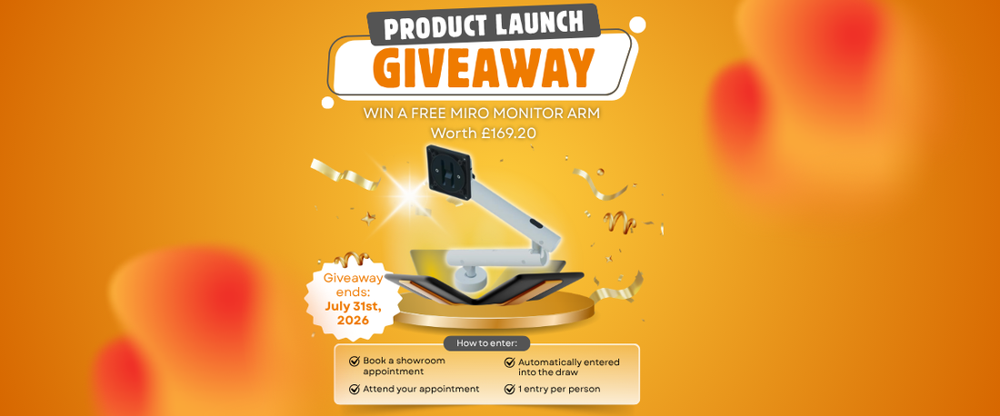Win a FREE Miro Single Monitor Arm Worth £169.20 – Enter by Visiting Our Guildford Showroom