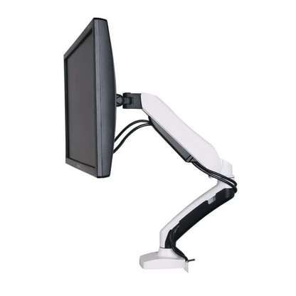 AV Monitor Arm White - gas adjustable monitor arm - Healthy Home & Office