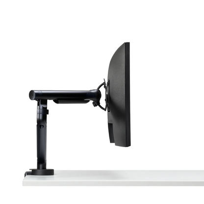 Healthy Home & Office - Black adjustable monitor stand on a white background