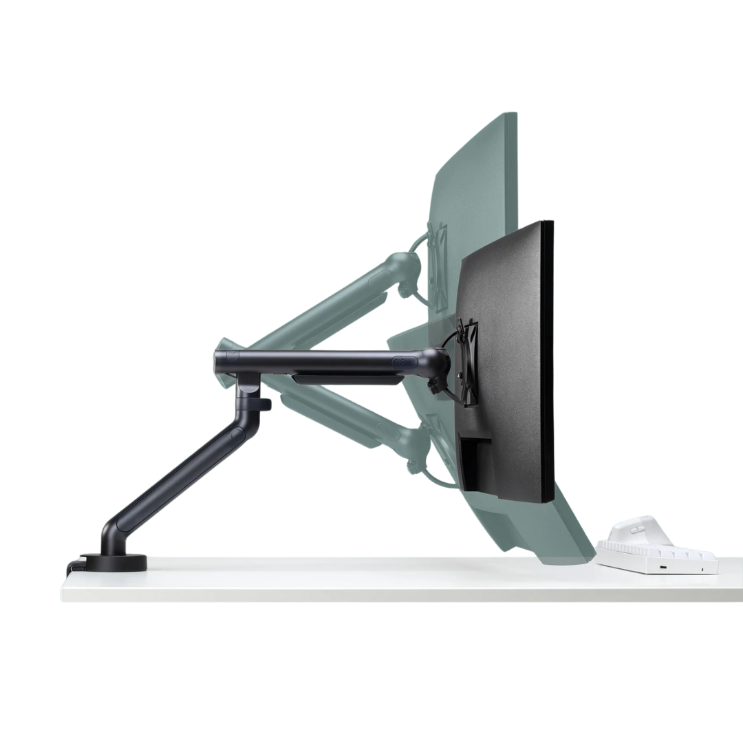Healthy Home & Office - Monitor stand with a monitor on a white background