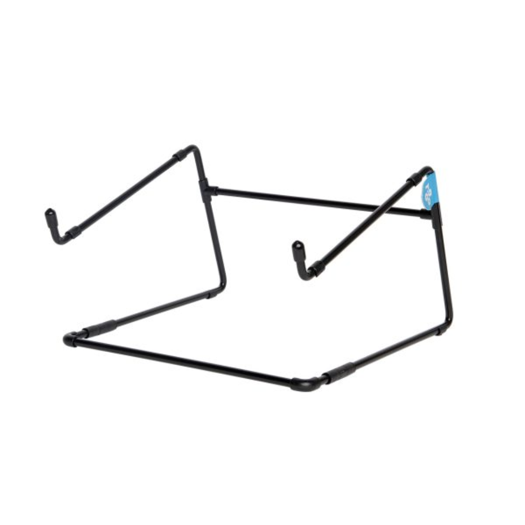 Healthy Home & Office - Black metal laptop stand on a white background