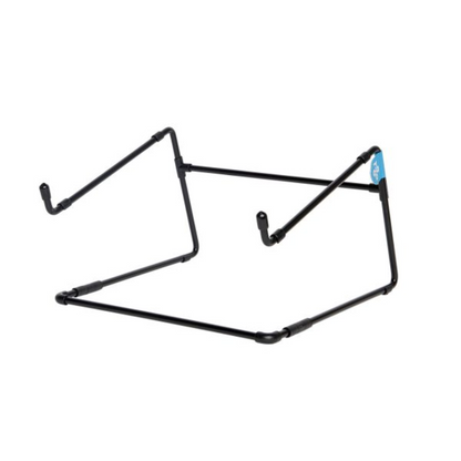 Healthy Home & Office - Black metal laptop stand on a white background